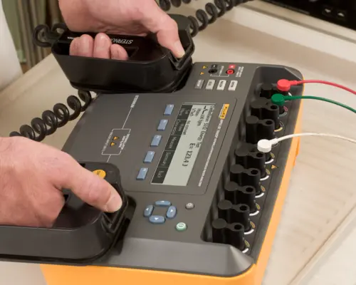 Impulse 7000DP testing defibrillator